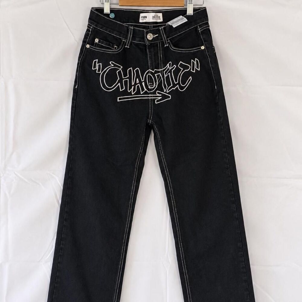 Black “Chaotic” Jeans